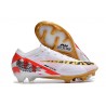 Crampons Nike Zoom Mercurial Vapor 15 Elite FG Blanc Rouge Or