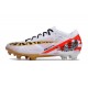 Crampons Nike Zoom Mercurial Vapor 15 Elite FG Blanc Rouge Or