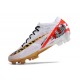 Crampons Nike Zoom Mercurial Vapor 15 Elite FG Blanc Rouge Or