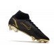 Chaussures Nike Mercurial Superfly 8 Elite FG Noir Or