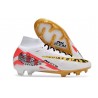 Nike Zoom Mercurial Superfly Elite IX FG MR Blanc Rouge Or