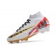 Nike Zoom Mercurial Superfly Elite IX FG MR Blanc Rouge Or