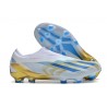 Crampon adidas X Crazyfast.1 LL FG Blanc Bleu Or