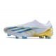 Crampon adidas X Crazyfast.1 LL FG Blanc Bleu Or
