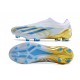 Crampon adidas X Crazyfast.1 LL FG Blanc Bleu Or