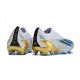 Crampon adidas X Crazyfast.1 LL FG Blanc Bleu Or