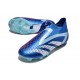 adidas Performance Predator Accuracy+ FG Bleu Blanc