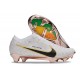 Crampons Nike Zoom Mercurial Vapor 15 Elite FG Blanc Noir Or