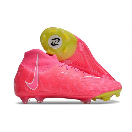 Crampons de Foot Nike Phantom Luna Elite FG Rose Jaune