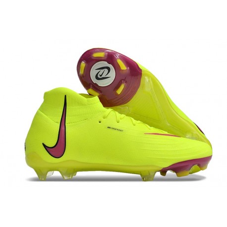 Crampons de Foot Nike Phantom Luna Elite FG Jaune Rouge