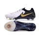 Chaussure Nike Phantom Luna 2 Elite L FG Blanc Noir Pièce Dor Métallique