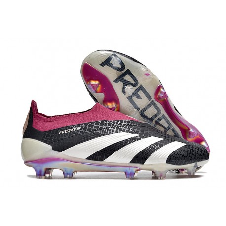 Chaussures de football adidas Predator Elite LL FG Noir Blanc Violet