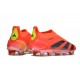 Chaussures de football adidas Predator Elite LL FG Rouge Noir Jaune 