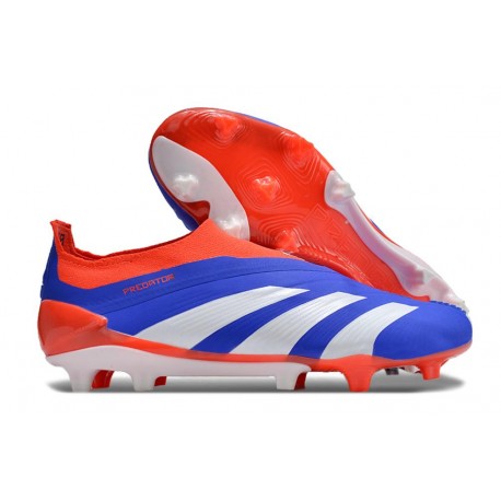 Chaussures de football adidas Predator Elite LL FG Bleu Blanc Rouge