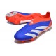 Chaussures de football adidas Predator Elite LL FG Bleu Blanc Rouge