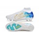 Nike Zoom Mercurial Superfly Elite IX FG Blanc Bleu Or