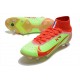 Nike Mercurial Superfly 8 Elite SG Chaussures Vert Rouge