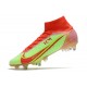 Nike Mercurial Superfly 8 Elite SG Chaussures Vert Rouge