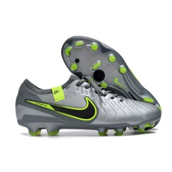 Crampons Nike Tiempo Legend X Elite FG Gris Noir Vert