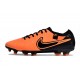 Crampons Nike Tiempo Legend X Elite FG Orange Noir