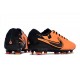 Crampons Nike Tiempo Legend X Elite FG Orange Noir