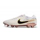 Crampons Nike Tiempo Legend X Elite FG Blanc Or Noir