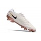 Crampons Nike Tiempo Legend X Elite FG Blanc Or Noir