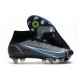 Nike Mercurial Superfly 8 Elite SG Chaussures Noir Gris Acier