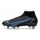 Nike Mercurial Superfly 8 Elite SG Chaussures Noir Gris Acier
