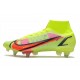 Nike Mercurial Superfly 8 Elite SG Chaussures Volt Carmin Noir