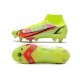Nike Mercurial Superfly 8 Elite SG Chaussures Volt Carmin Noir