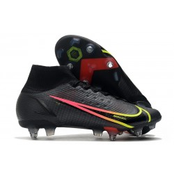 Nike Mercurial Superfly 8 Elite SG Chaussures Black x Prism - Noir Cyber