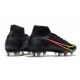 Nike Mercurial Superfly 8 Elite SG Chaussures Black x Prism - Noir Cyber