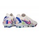 Chaussure Nike Phantom Luna 2 Elite L FG Blanc Rose Bleu