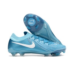Chaussure Nike Phantom Luna 2 Elite L FG Bleu Blanc