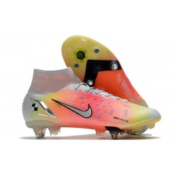 Nike Mercurial Superfly 8 Elite SG Chaussures Blanc Mangue