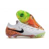 Chaussures Nike Phantom GX 2 Elite FG Blanc Noir Orange