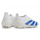 Chaussures de football adidas Predator Elite LL FG Blanc Bleu