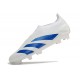 Chaussures de football adidas Predator Elite LL FG Blanc Bleu