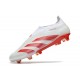 Chaussures de football adidas Predator Elite LL FG Blanc Rouge