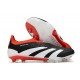 Chaussures de football adidas Predator Elite LL FG Noir Banc Rouge Solaire
