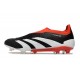 Chaussures de football adidas Predator Elite LL FG Noir Banc Rouge Solaire