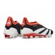 Chaussures de football adidas Predator Elite LL FG Noir Banc Rouge Solaire