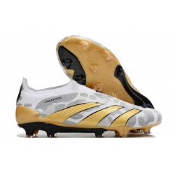 Chaussures de football adidas Predator Elite LL FG Blanc Or Gris
