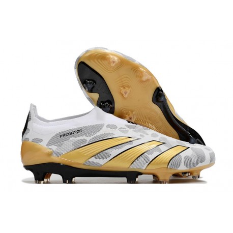 Chaussures de football adidas Predator Elite LL FG Blanc Or Gris