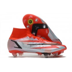 Nike Mercurial Superfly 8 Elite SG Rouge Piment Noir Fantôme Orange Total