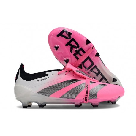 Chaussures adidas Predator Elite FT FG Rose Blanc Noir