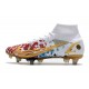 Nike Mercurial Superfly VIII Elite SG Ronaldo CR7 Blanc Or Rouge