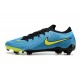Chaussures Nike Phantom GX 2 Elite FG Bleu Jaune