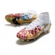 Nike Mercurial Superfly VIII Elite SG Ronaldo CR7 Blanc Or Rouge